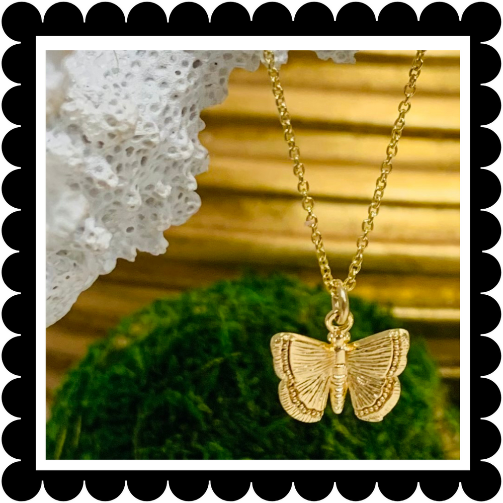 Butterfly Necklace Handmade 14K Gold Filled