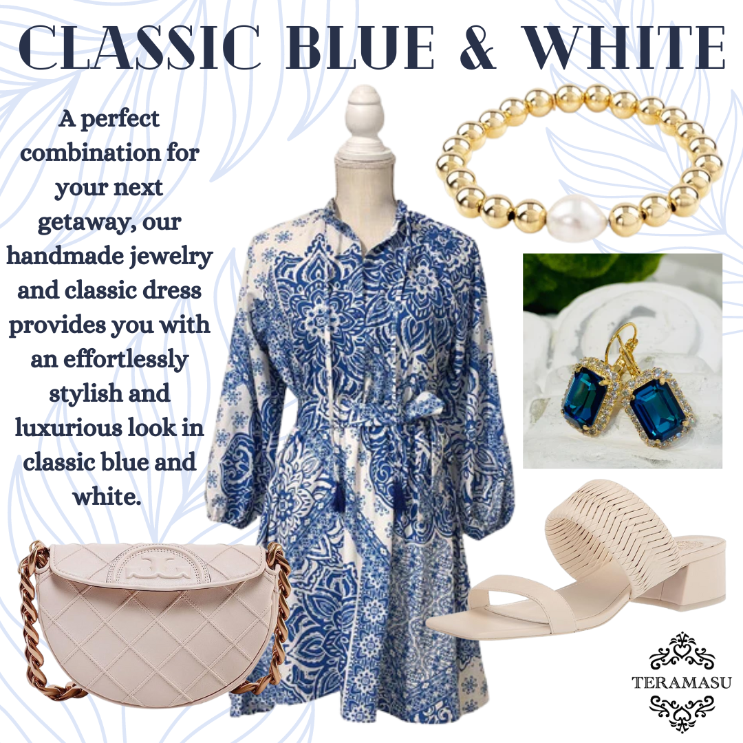 Classic Blue and White | The Perfect Summer Look from Teramasu