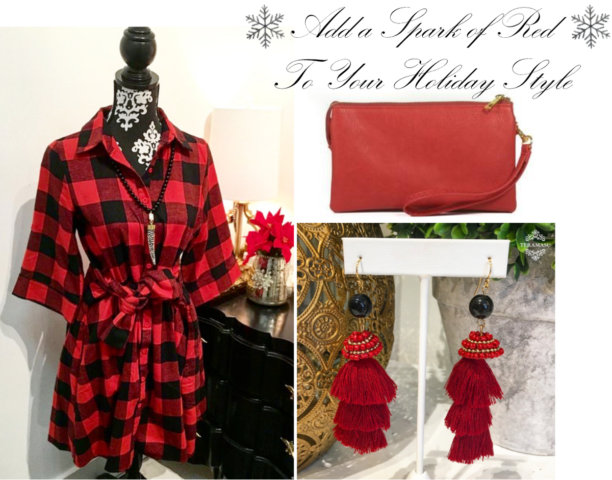 "Want It" Wednesday: Add a Spark of Red to Your Holiday Style with One of a Kind Fashion from Teramasu