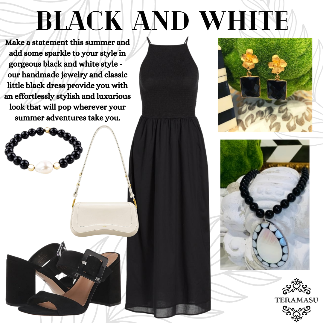Classic Black and White | A New One of a Kind Statement Look from Teramasu