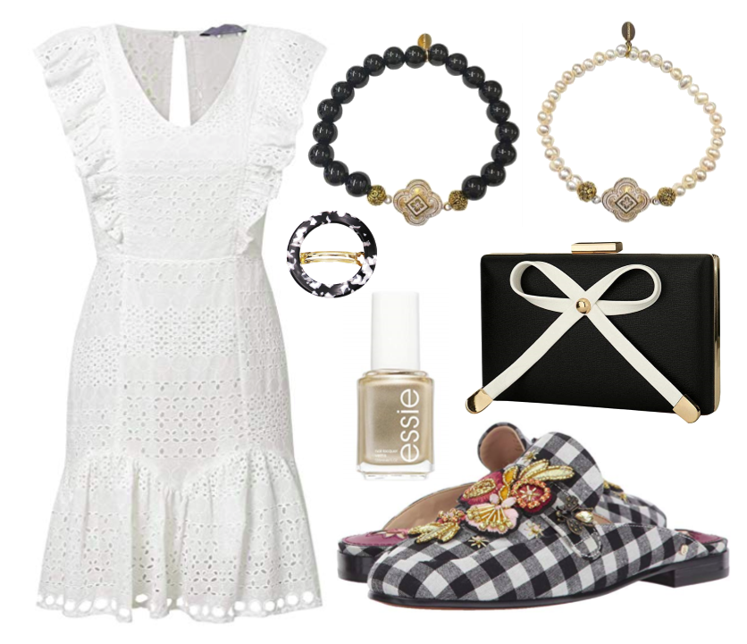 Fashion Friday: Classic and Preppy, Black and White Date Night Outfit Inspiration from Teramasu