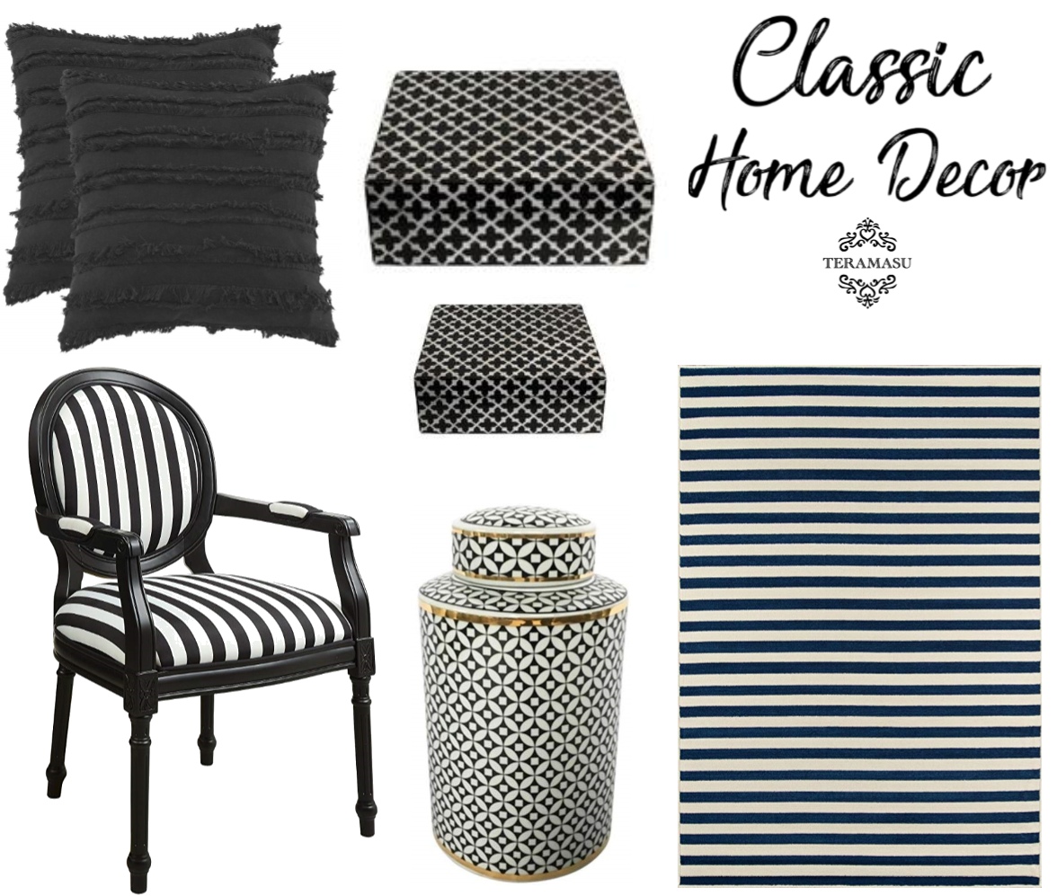 Living Ladylike: Gorgeous Classic Black and White Home Decor Inspiration from Teramasu