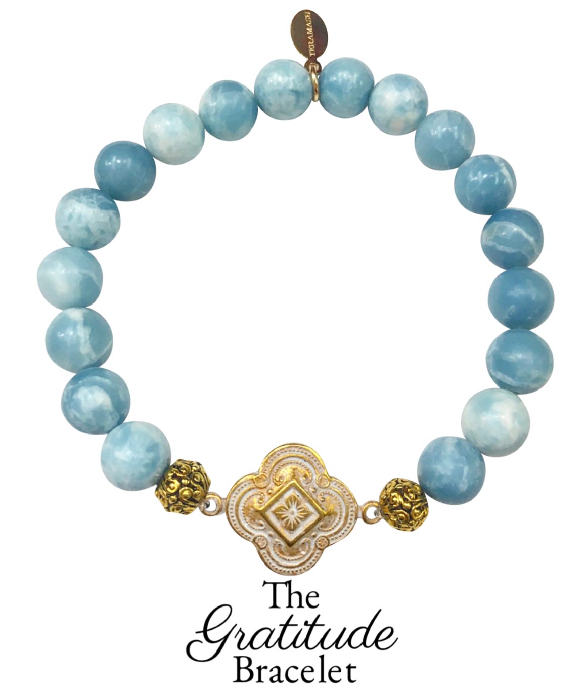 Monday Motivation: Peace Love and Wisdom!  The Blue Larimar Gratitude Bracelet By Teramasu.