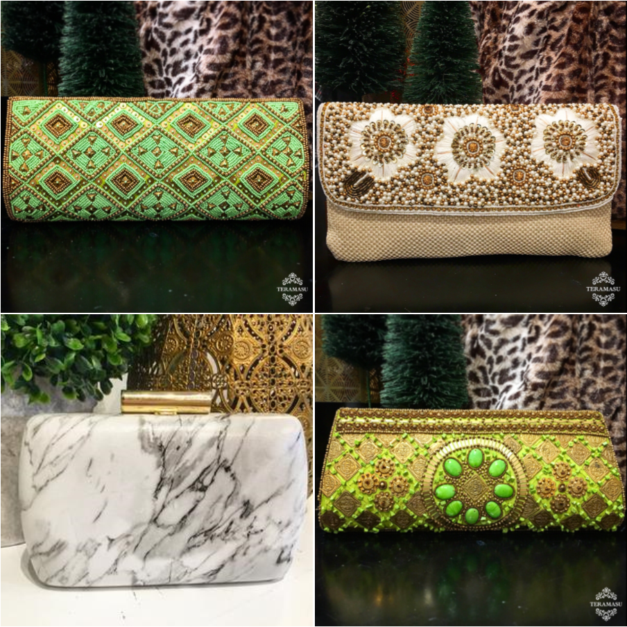 Monday Must-Haves: The Perfect Evening Bags and One of a Kind Clutches for Your Holiday Season Style from Teramasu