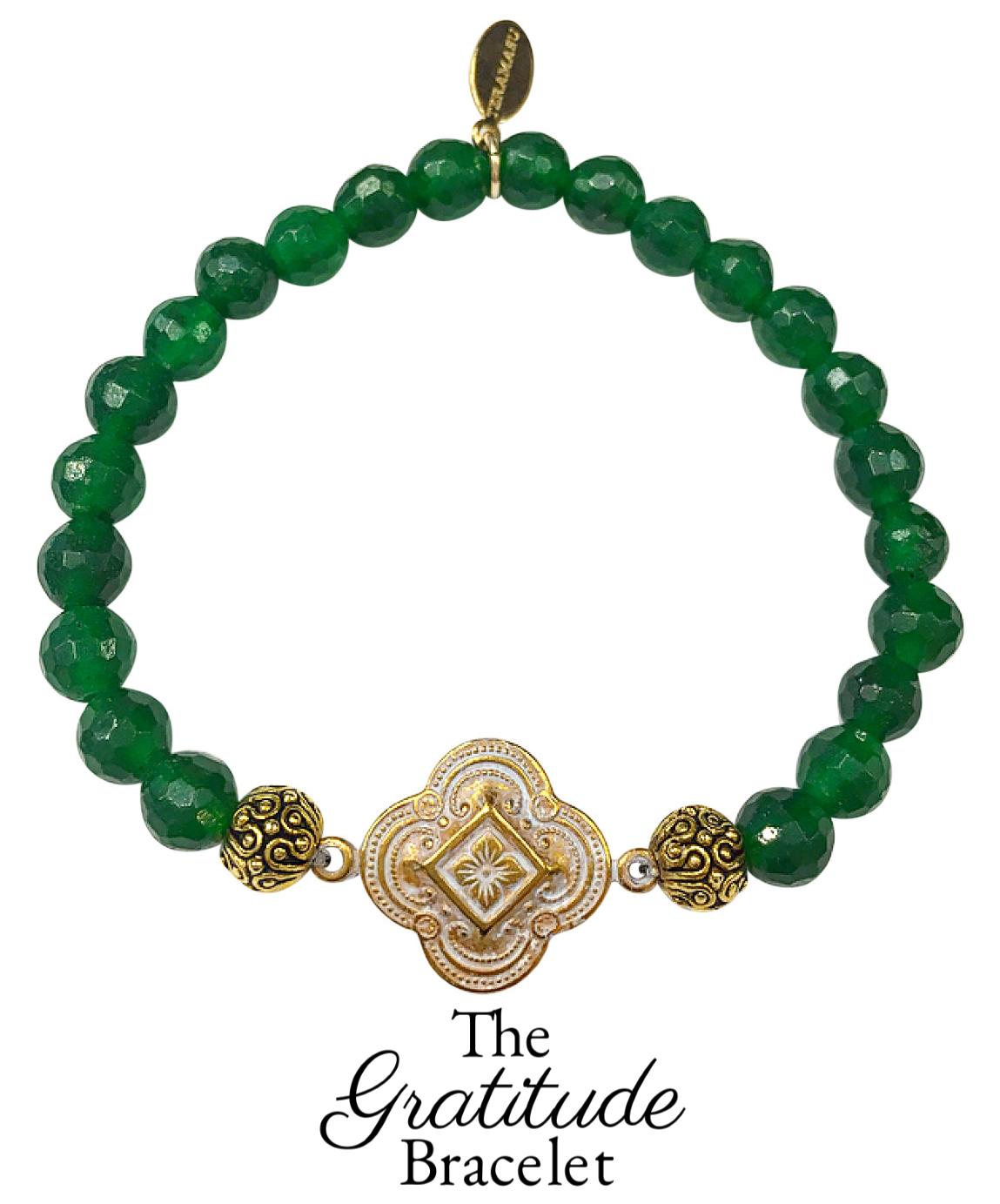 Friday Favorite: Gorgeous & New, Handmade Designer Teramasu Gratitude Bracelet in Faceted Green Agate from the Teramasu Gratitude Bracelet Collection