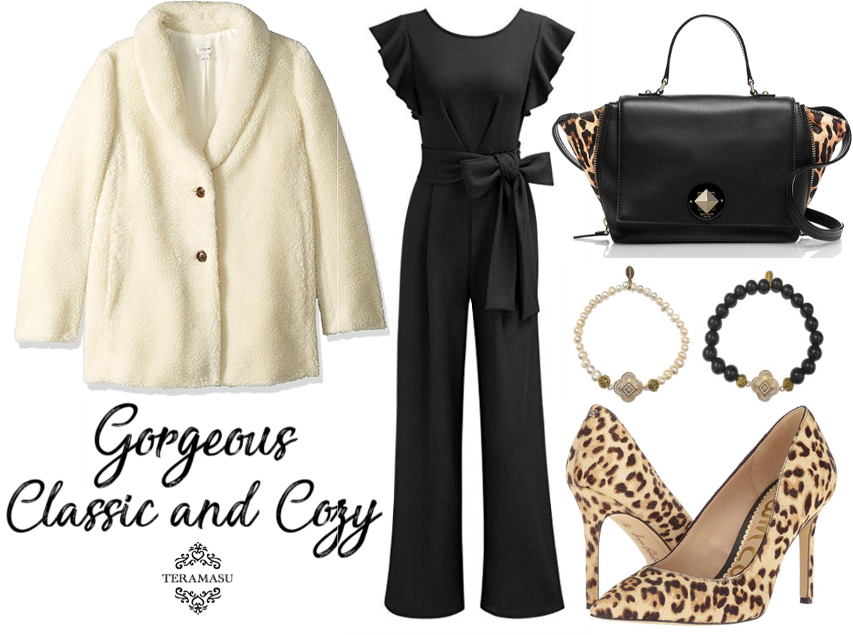 Living Ladylike: Gorgeous Classic and Cozy Black & White with Leopard Fall Outfit Inspiration for Your One of a Kind Style from Teramasu