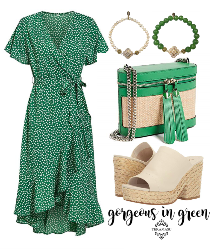 Chic Peek: Gorgeous in Green Outfit Inspiration from Teramasu