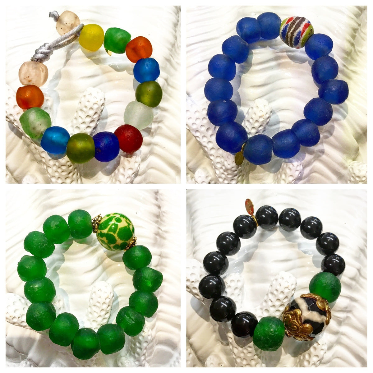 "Want It" Wednesday: The Teramasu One-of-a-Kind Tumbled Glass Bracelet Collection