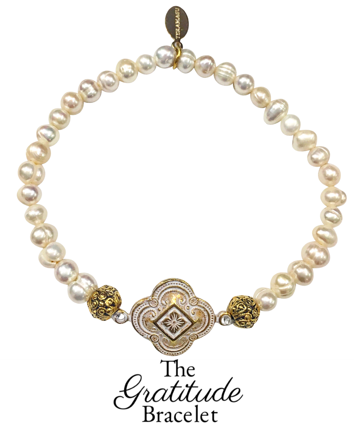 Friday Favorite: Gorgeous & New, Handmade Designer Teramasu Gratitude Bracelet in Pearl from the Teramasu Gratitude Collection