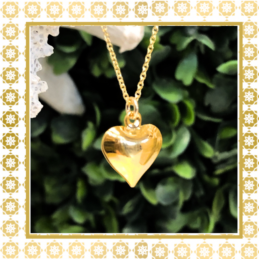 Teramasu Heart of Gold Pendant 14K Gold Filled Necklace
