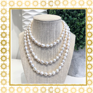 Teramasu Handmade Pearl Long Necklace