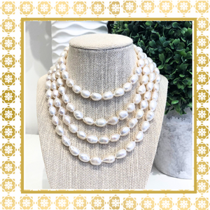 Teramasu Handmade Pearl Long Necklace