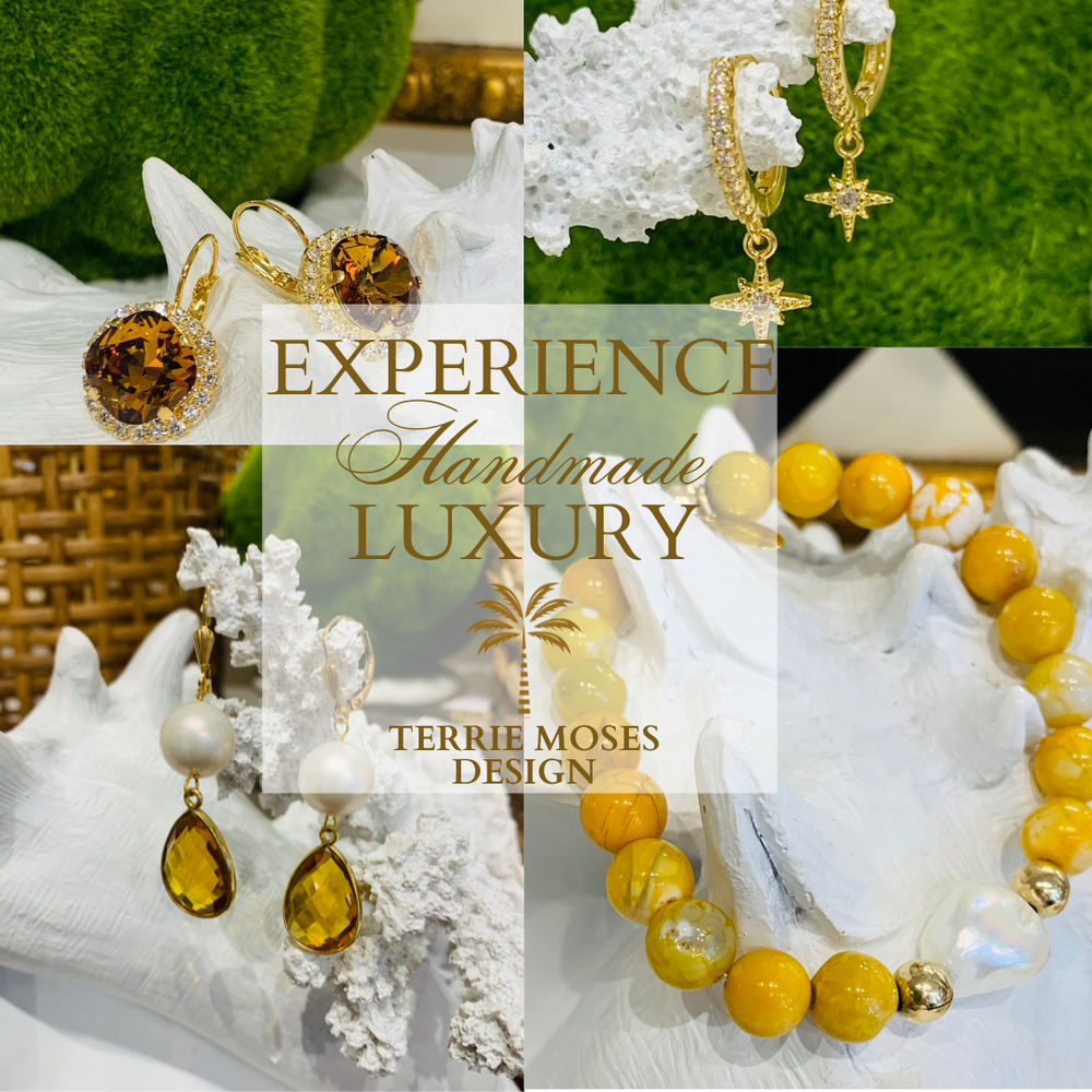 Luxury Baroque Pearl Yellow Agate Gratitude Bracelet 14K Gold Filled