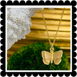 Butterfly Necklace Handmade 14K Gold Filled