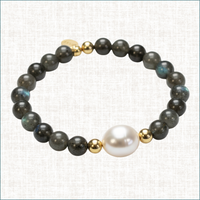 Luxury Baroque Pearl Labradorite Gratitude Bracelet – Luxury Handmade Jewelry in Pinehurst, NC