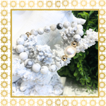 Luxury Baroque Pearl Howlite Gratitude Bracelet 14K Gold Filled