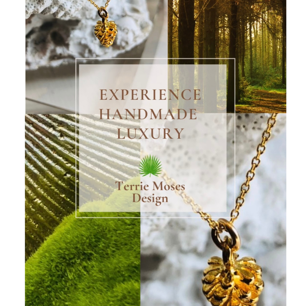 The Golden Handmade Luxury Pinecone Necklace
