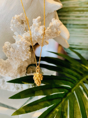 Teramasu Pine Cone Charm Necklace